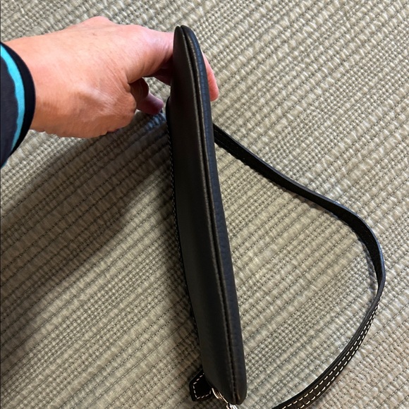 Dooney & Bourke Black Pebble Leather Wristlet - Picture 8 of 14